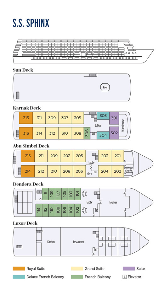 River Tosca deck plan